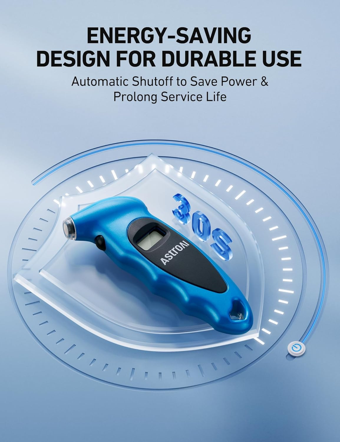 Digital Tire Pressure Gauge 0-150PSI, Accurate in 0.1 Increments w/ Backlit LCD