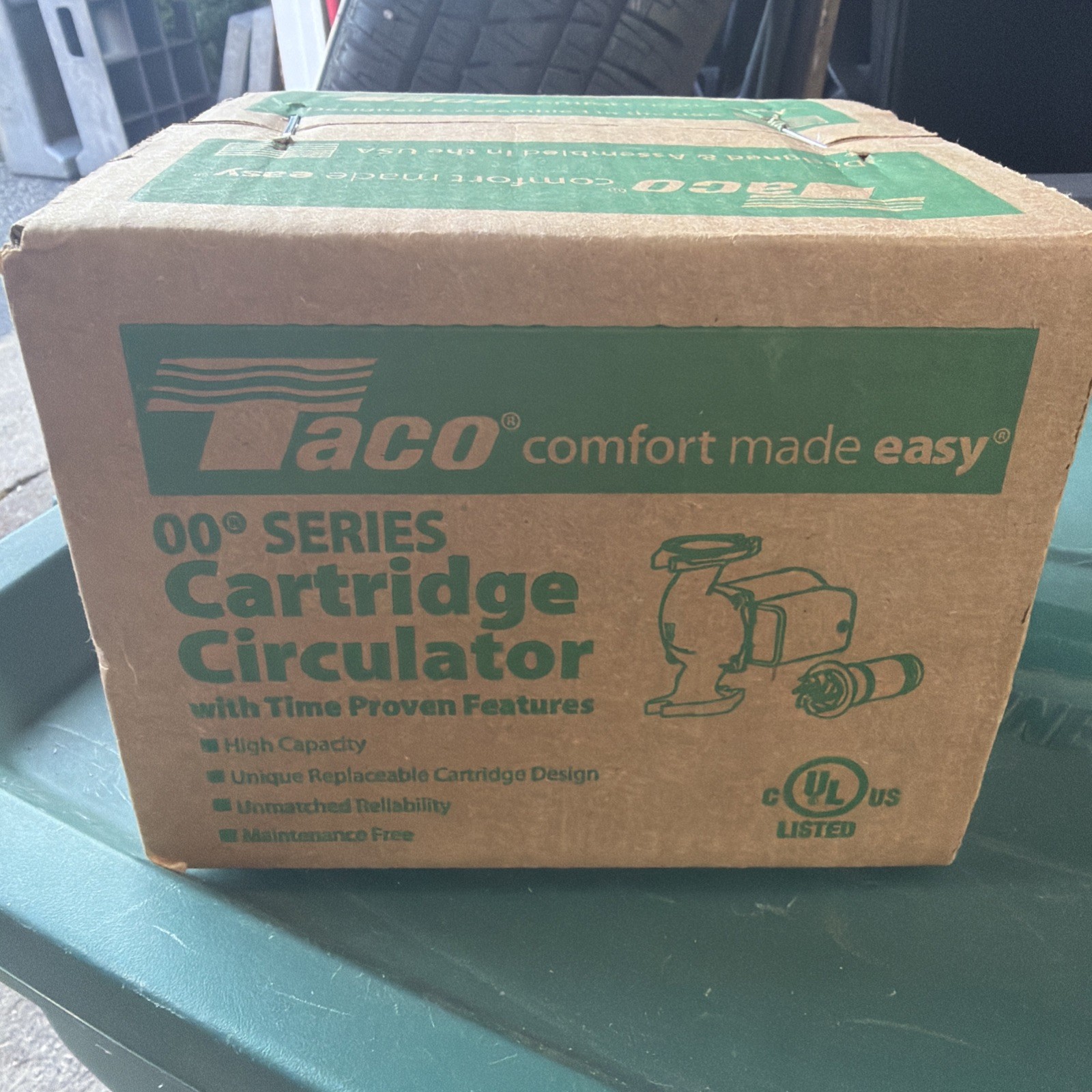 Taco 007-F5 Cast Iron Circulator, 1/25 HP