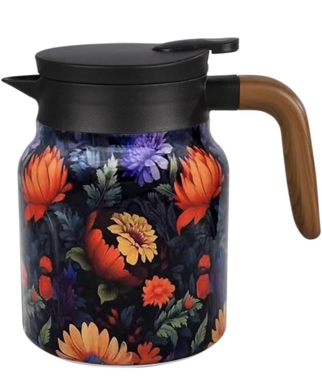 Vintage Floral Pattern Tea pot with infuser, Tea pot with infusers NO BOX