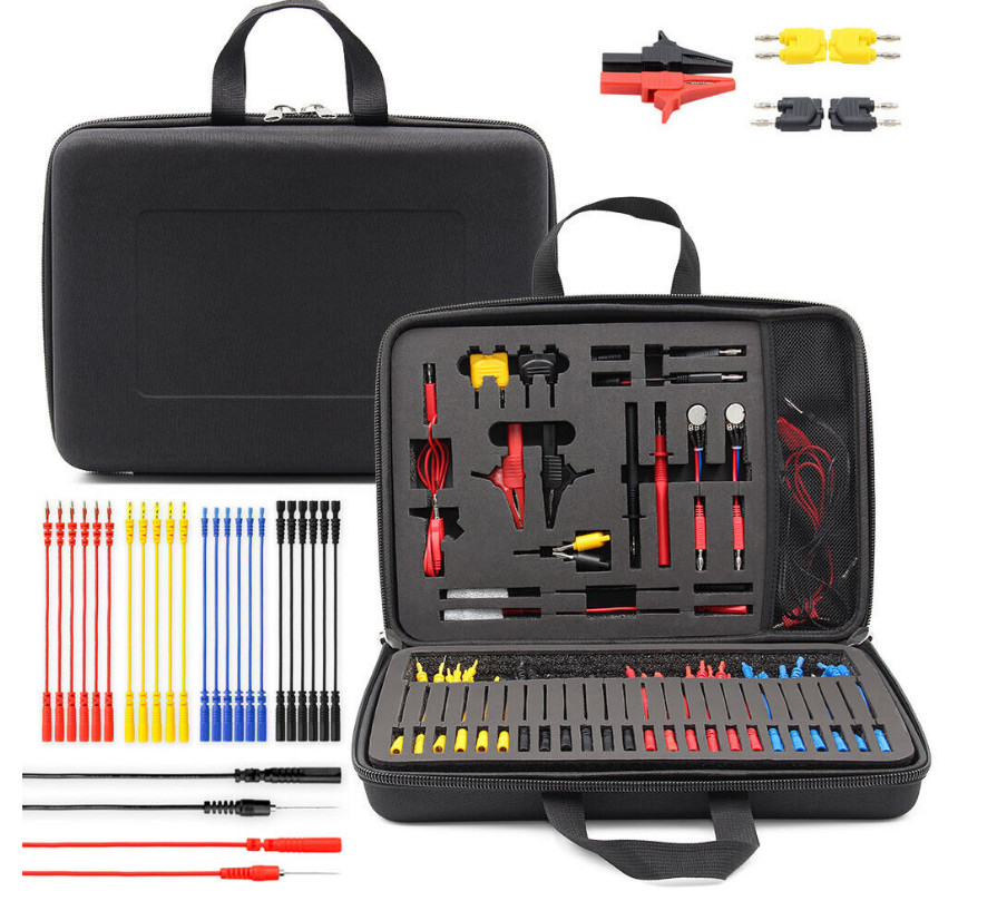 Automotive Circuit Test Leads Kit 92PCS Multimeter Test Leads Kit w/Accessaries