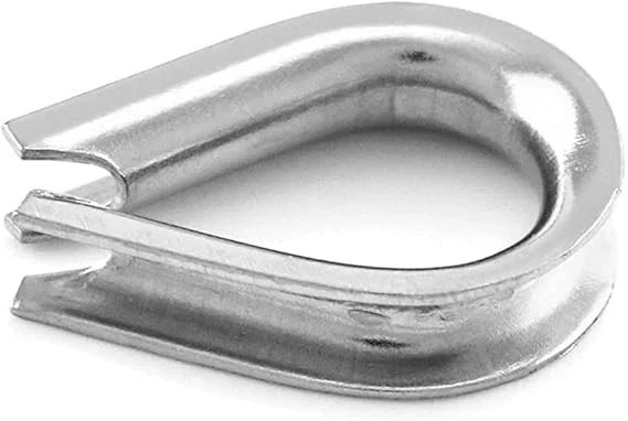 YAMASO 20pcs 1/4» M6 Stainless Steel Thimble for Diameter Wire Rope Cable
