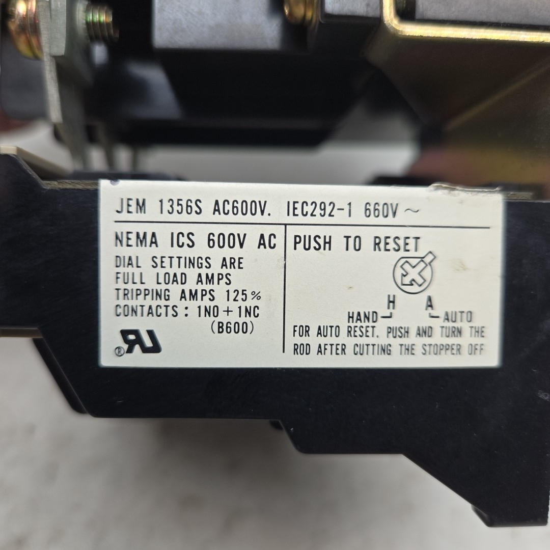 Mitsubishi S-K95 Magnetic Contactor 3 Pole w/ TH-K60TAKP Overload Relay 54-80A