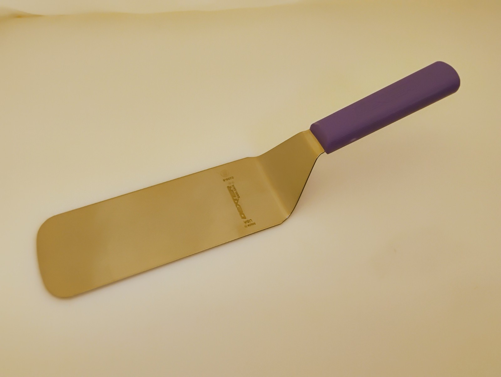 Dexter USA 8X3 Set (3) Spatula Turners Stainless Semi Flex Purple Handle S286-8