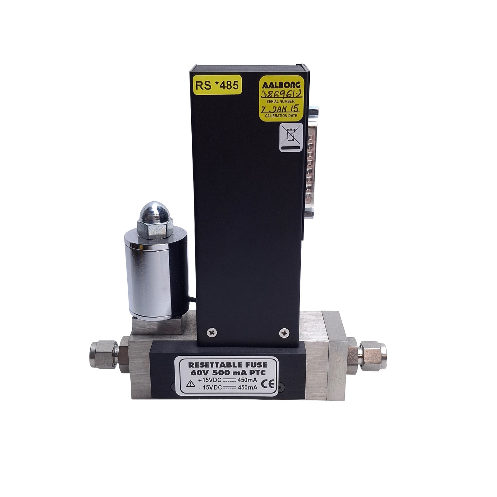 Aalborg DFC36S-VAN5-C5 Mass Flow Meter, 0-30 L/min Argon, RS485, 0-5VDC Output