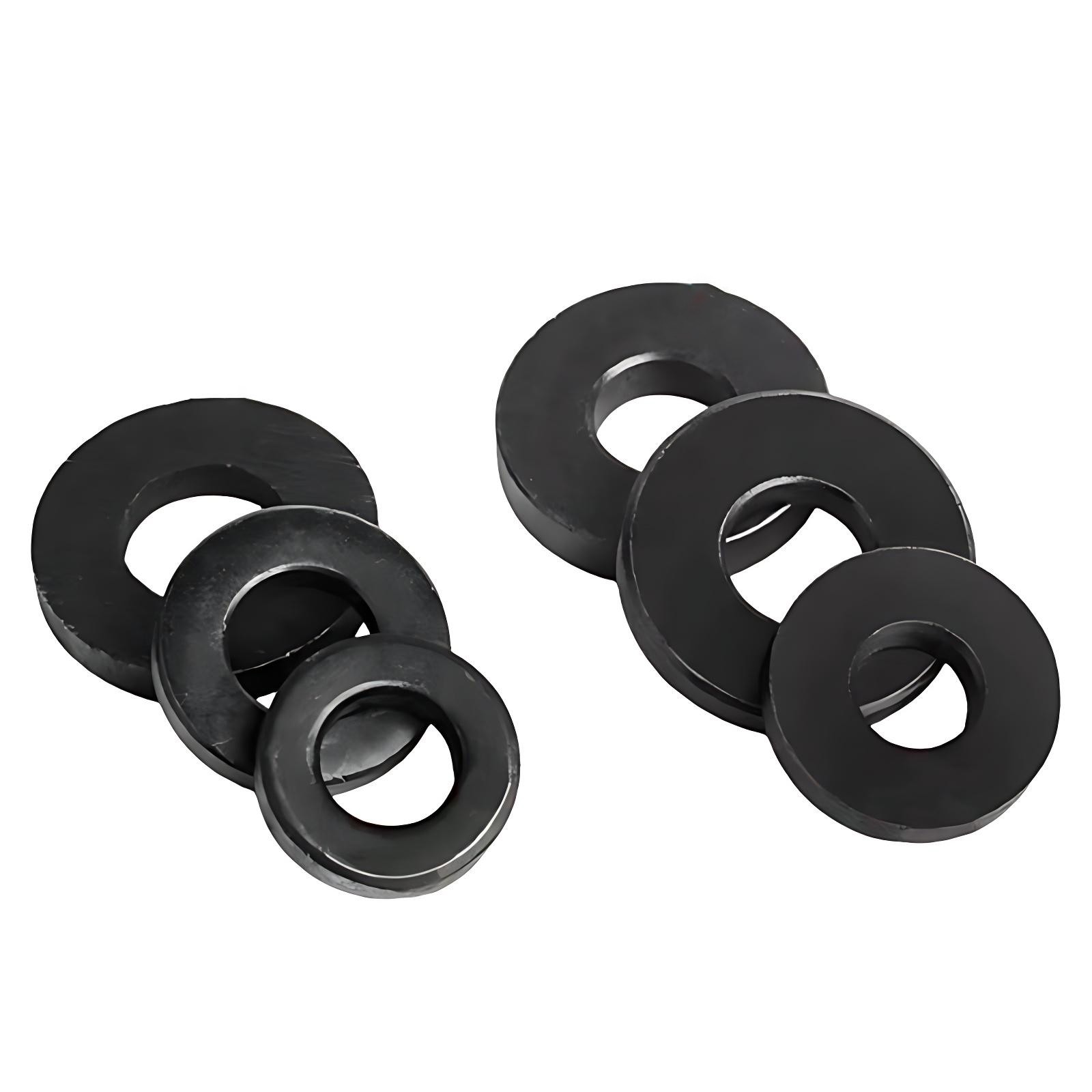EXTRA THICK FLAT SPACER WASHERS BLACK CARBON STEEL DIN 7349 METRIC SIZES M6-M30