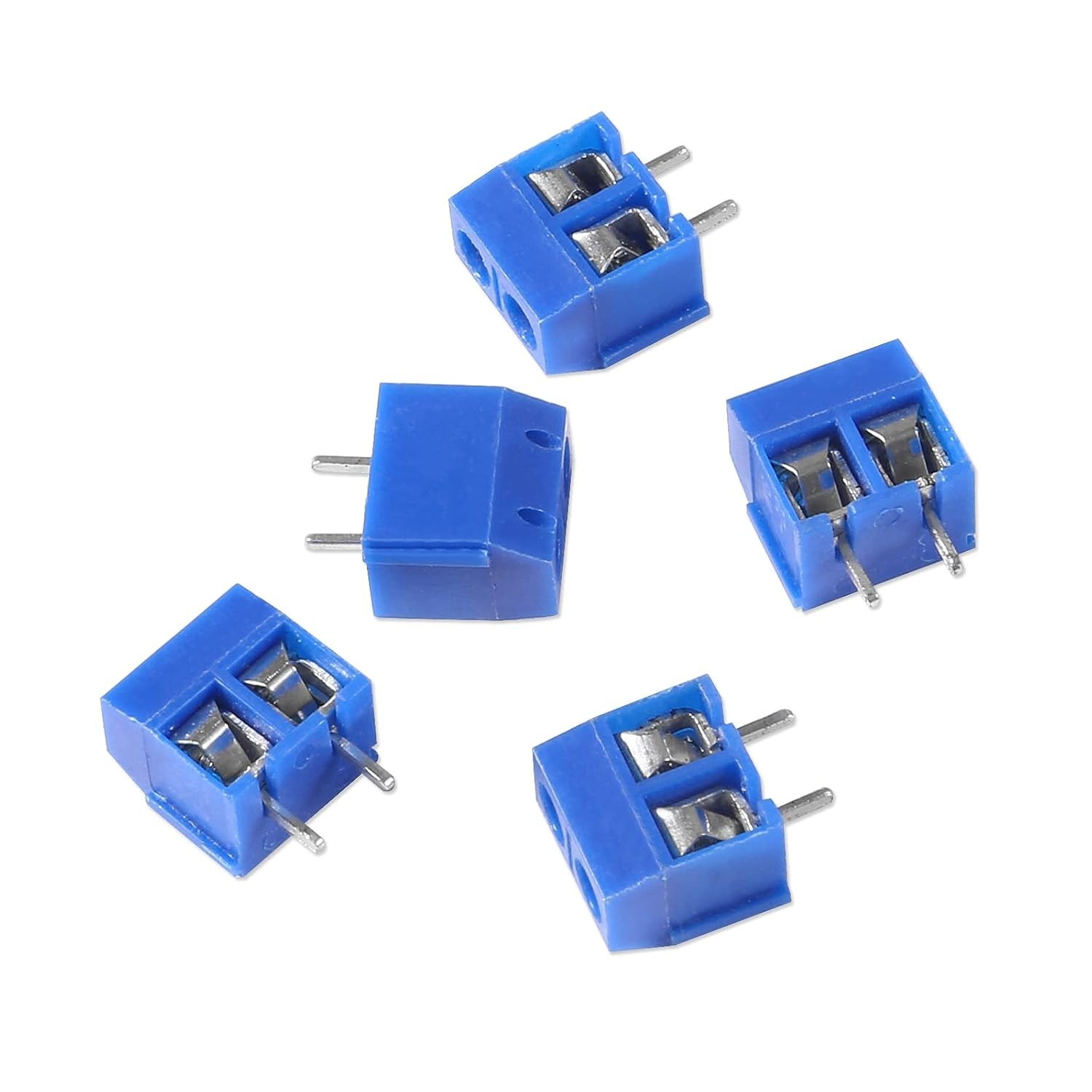 50pcs PCB Screw Terminal Block Set – 2/3/4Pin, 5.08mm Pitch