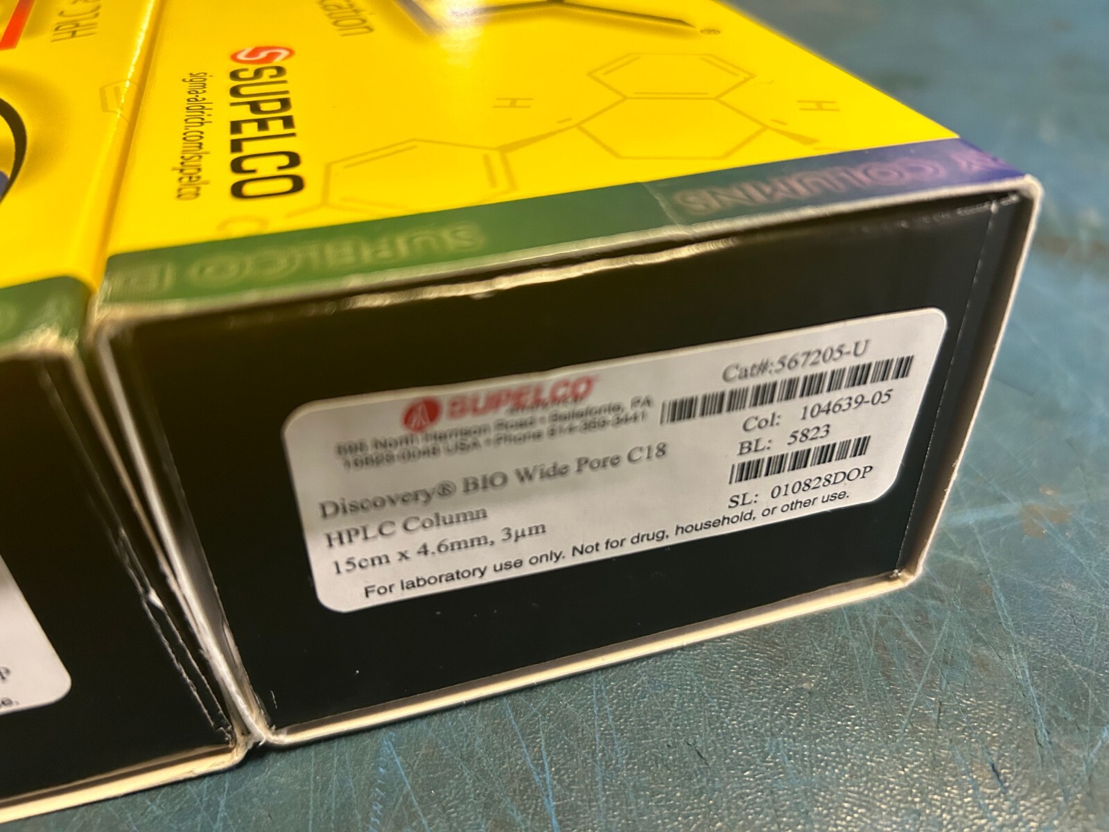Lot of 3 Supelco 567205-U, 567201-U & 567202-U C18 HPLC Columns
