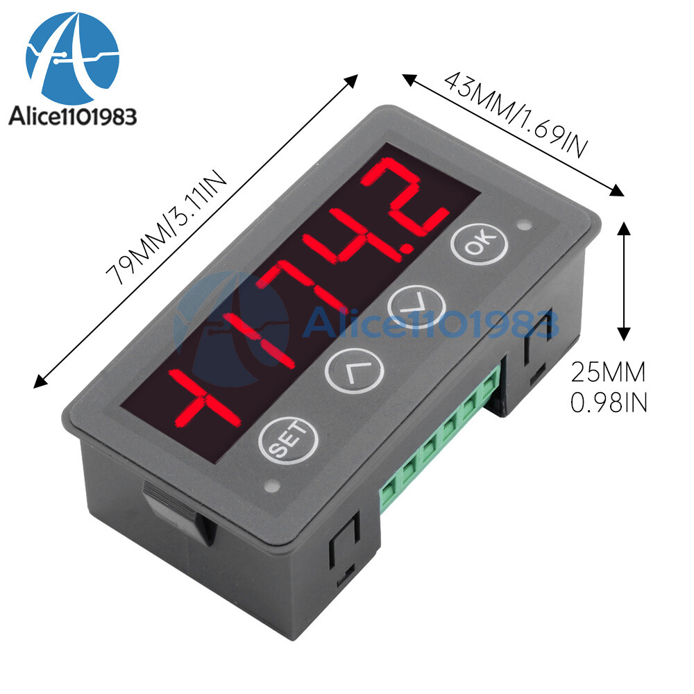 MODBUS-RTU Communication Display Meter RS485 Master-Slave-Monitored DC 8-25V