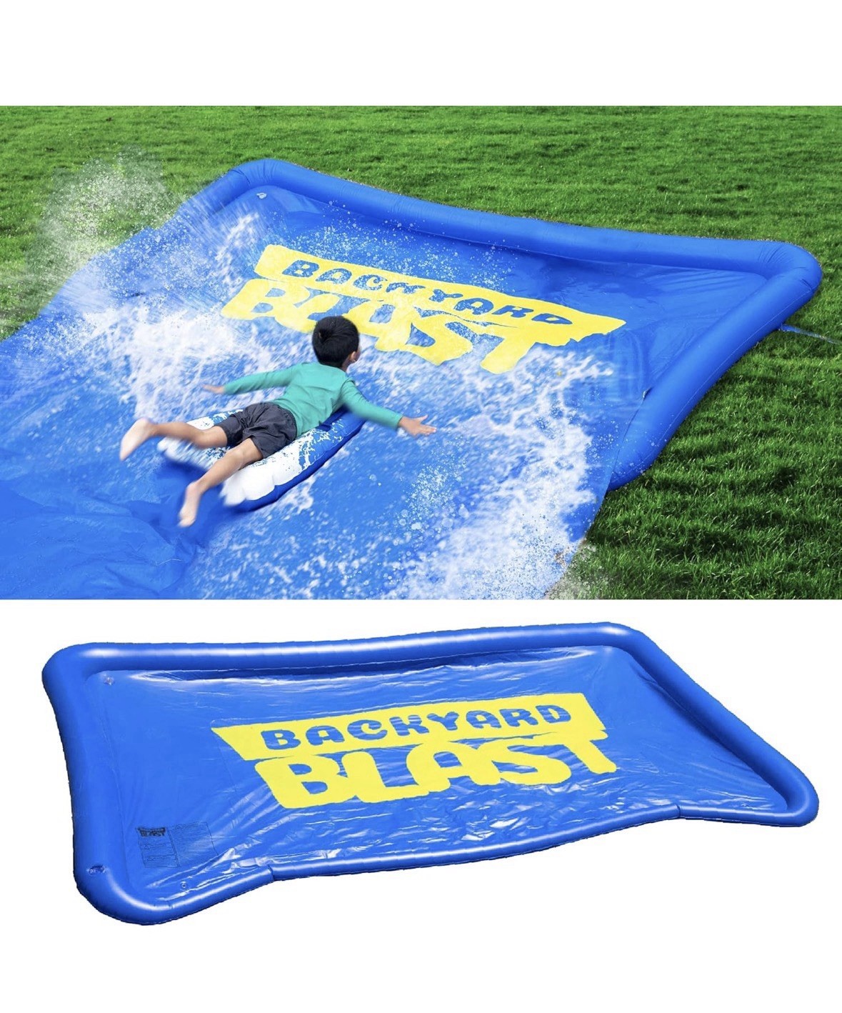 Backyard Blast 10’ x 6’ Splash Zone, Water Slide Splash Pad Accessory