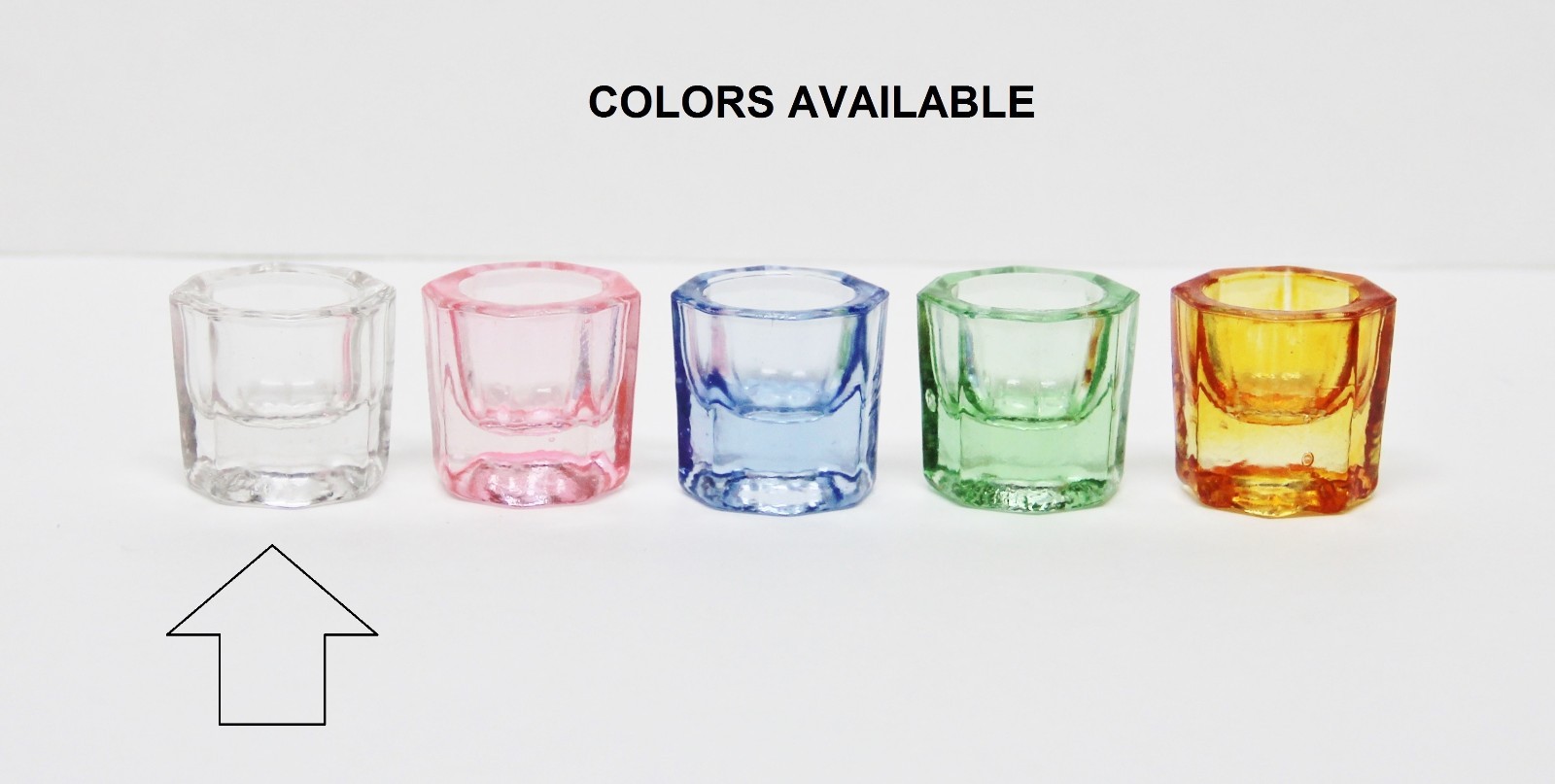 4 x GLASS DAPPEN DISH – CLEAR ACRYLIC LIQUID HOLDER CONTAINER DENTAL COSMETOLOGY