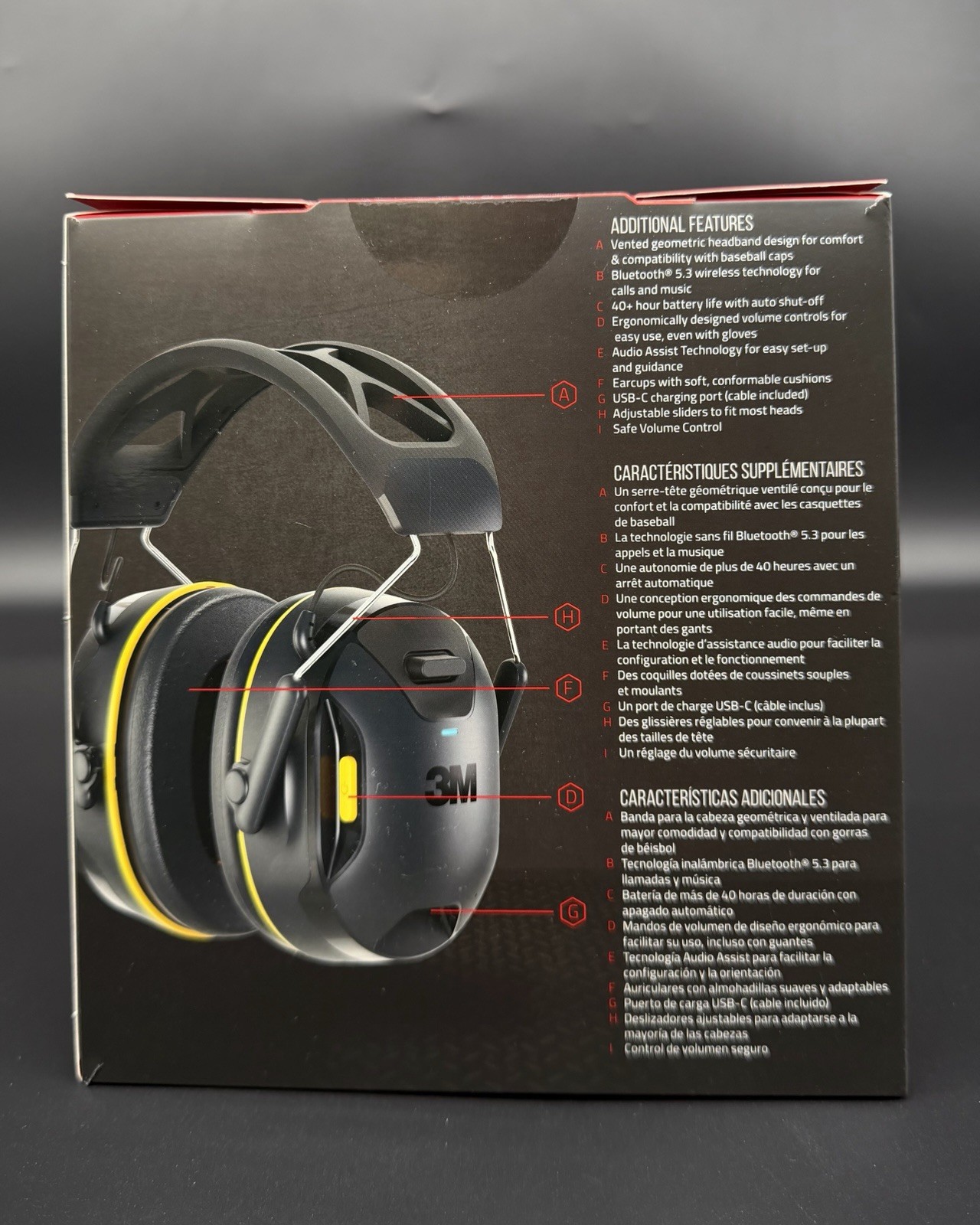 3M WorkTunes Connect, Wireless Hearing Protection with Bluetooth, 1 Set