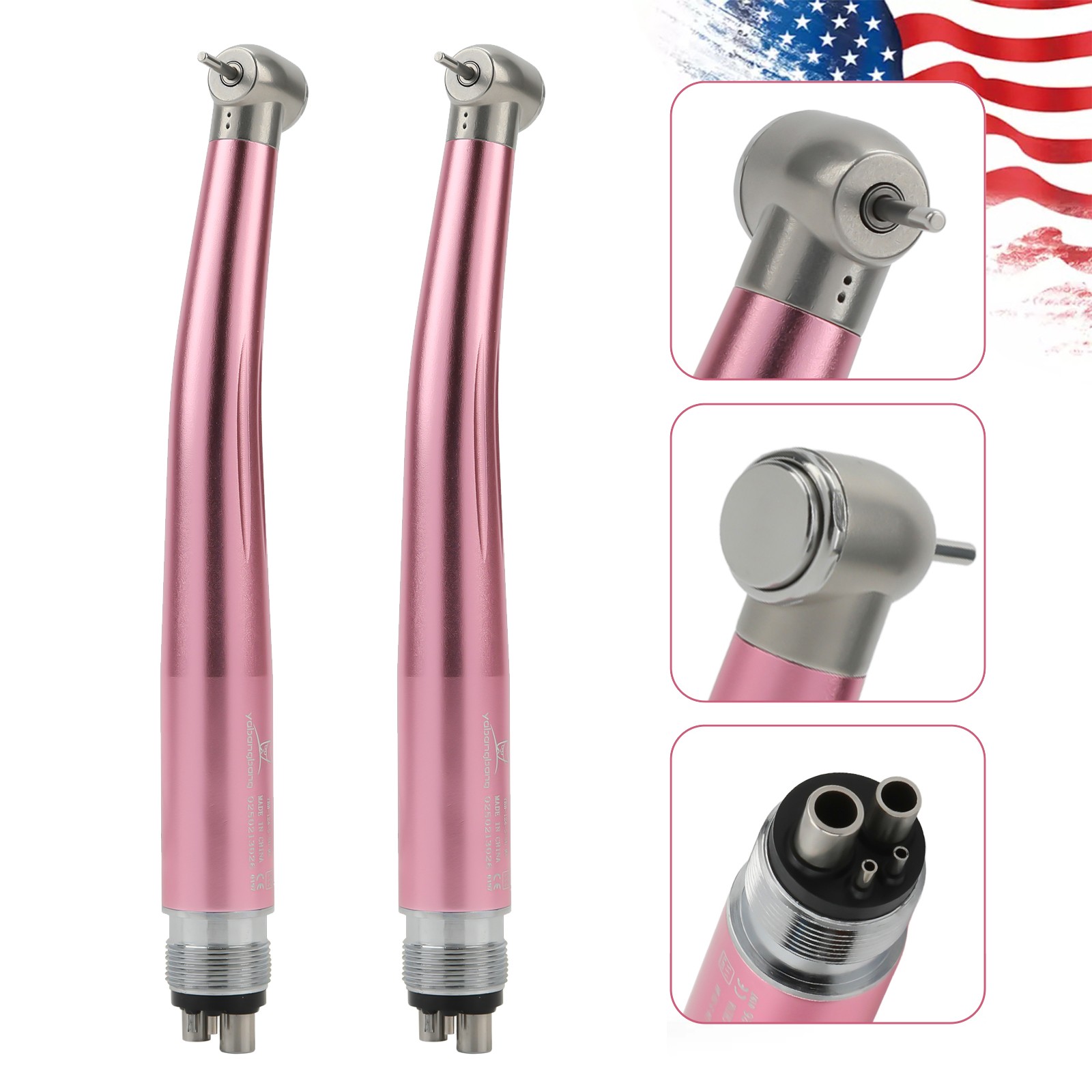 US NSK Dental High Speed Handpiece Air Turbine Anti-retraction 4 Hole Colorful