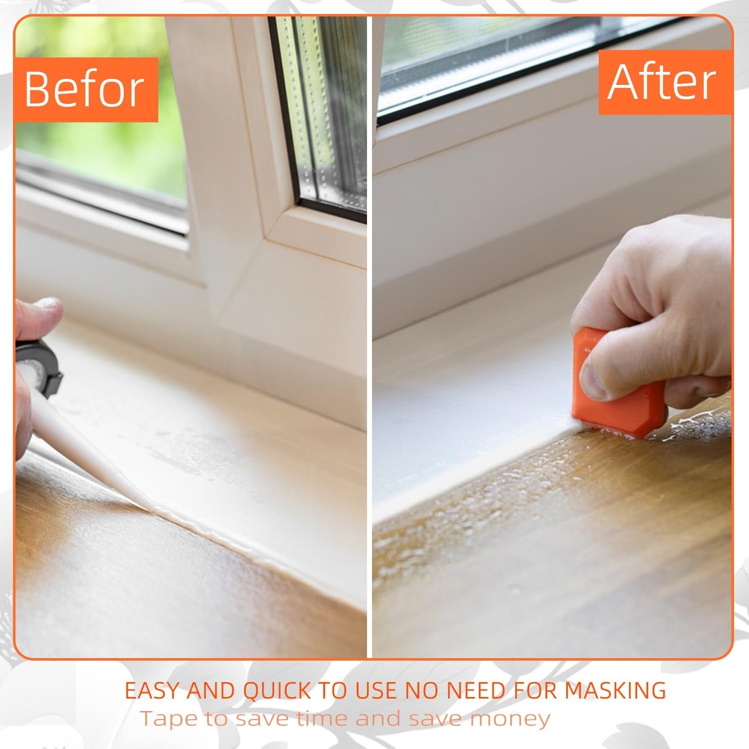 3PCS Silicone Caulking Tool Set Reusable Sealant Grout Finishing Kit Easy Use
