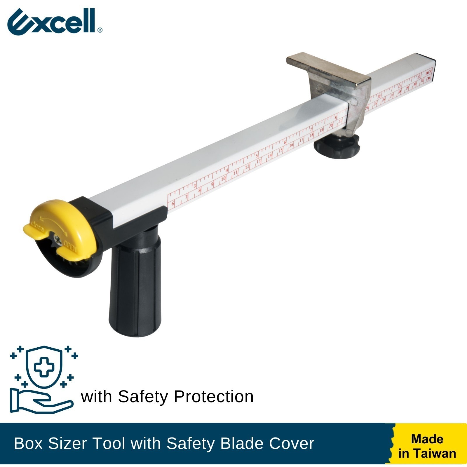 Excell Cardboard Box Resizer Tool, Easy Box Sizer with Safety Blade Cover