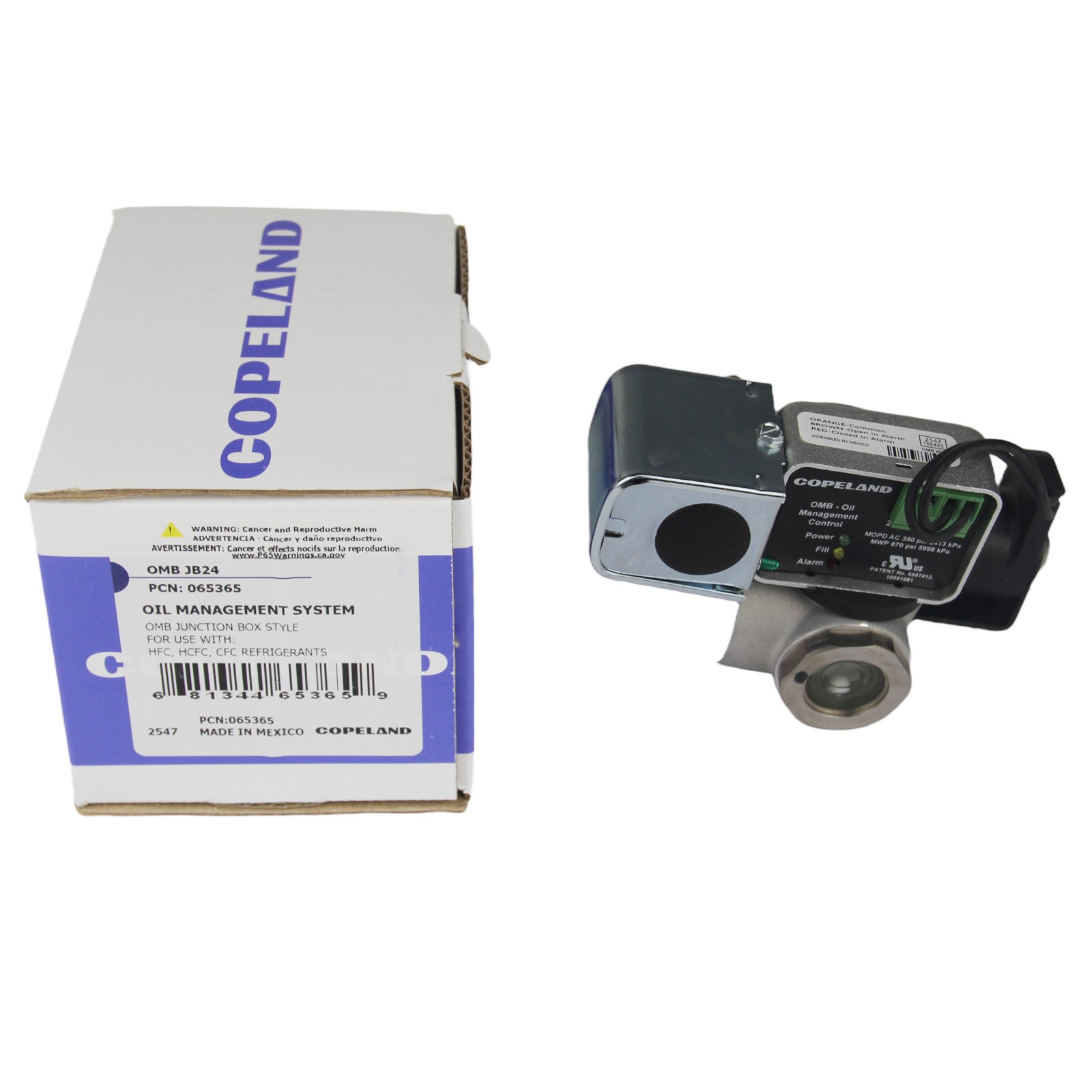 New Copeland = Emerson OMB-JB24 OMBJB24 OMB Series Oil Management Control Valve