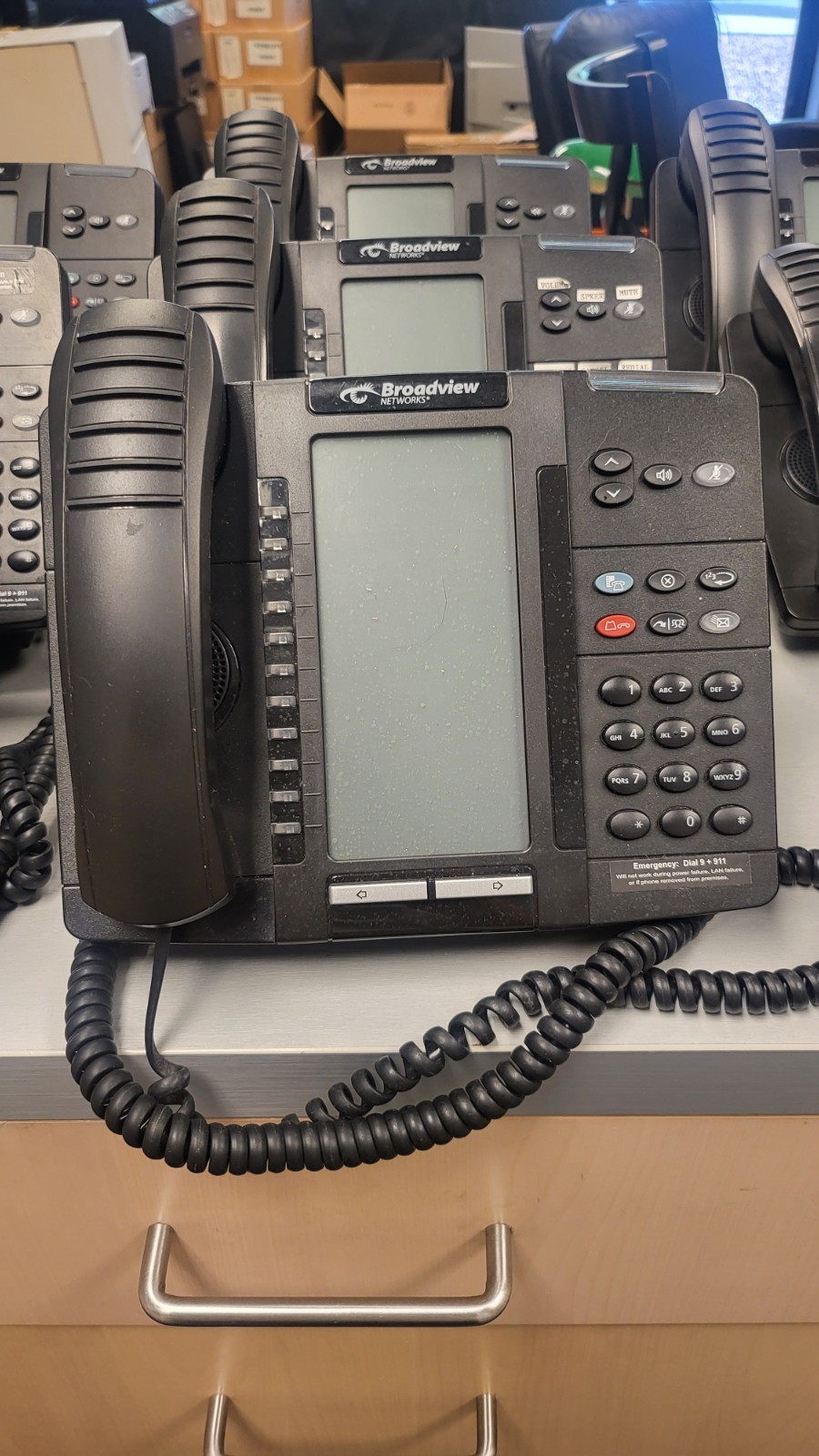 Lot Of (12) Mitel 5320E IP Business Phone Broadview Backlit 50006634