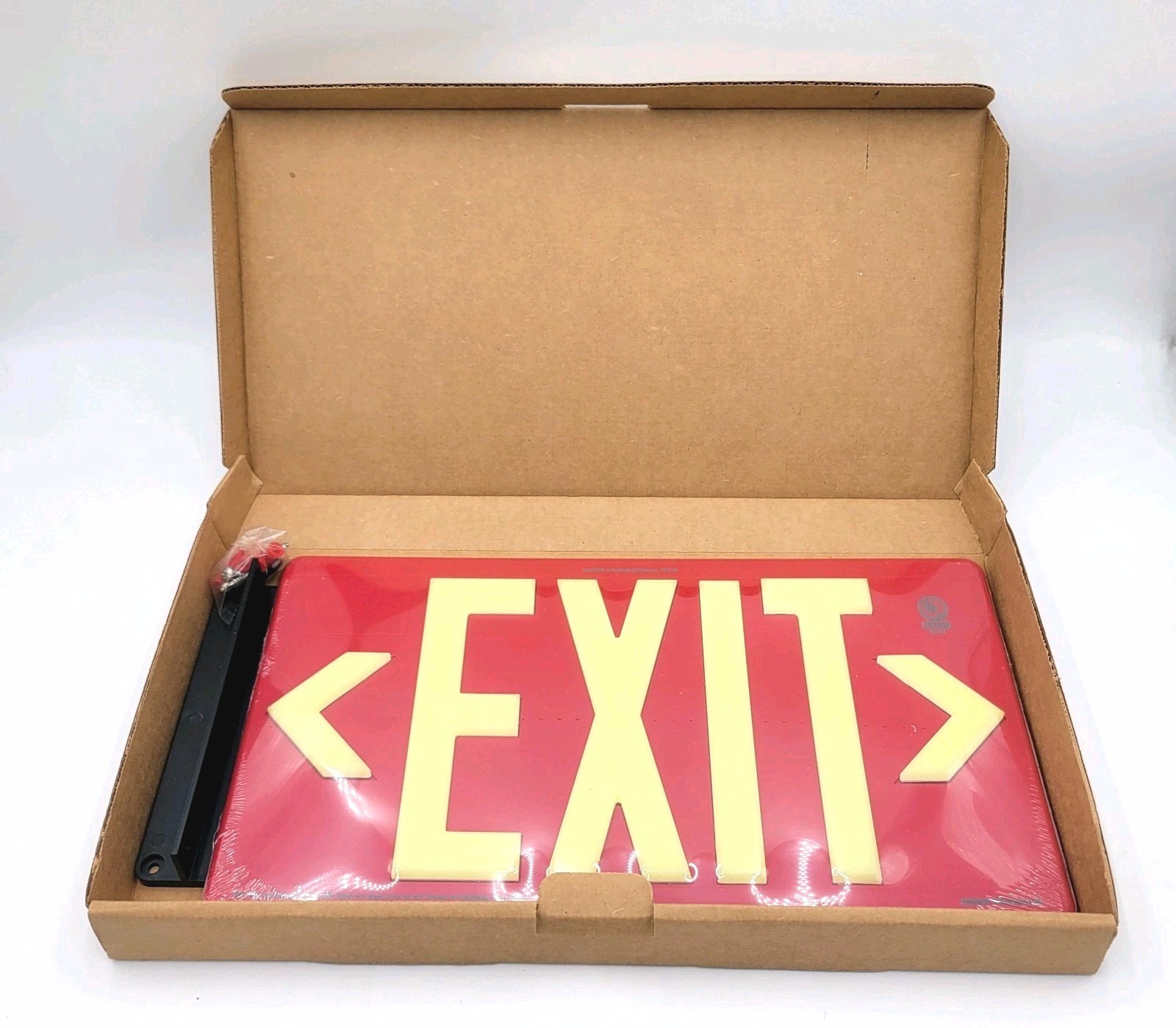 Jessup Glo Brite EXIT Sign Photoluminescent 7070-B Single Sided Directional NEW