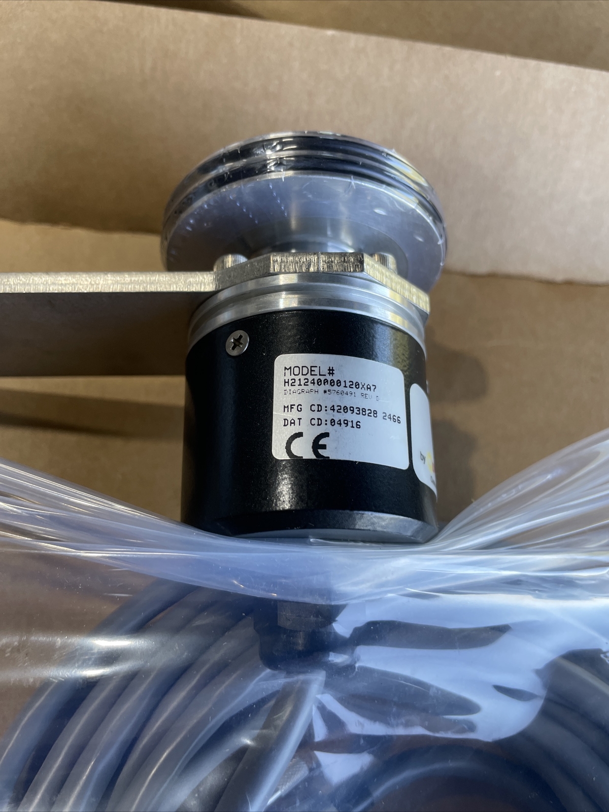 DYNAPER H21240000126XA7 ENCODER 3/8” Shaft Assembly. 5760820-IJ Rev M. Pre-wired