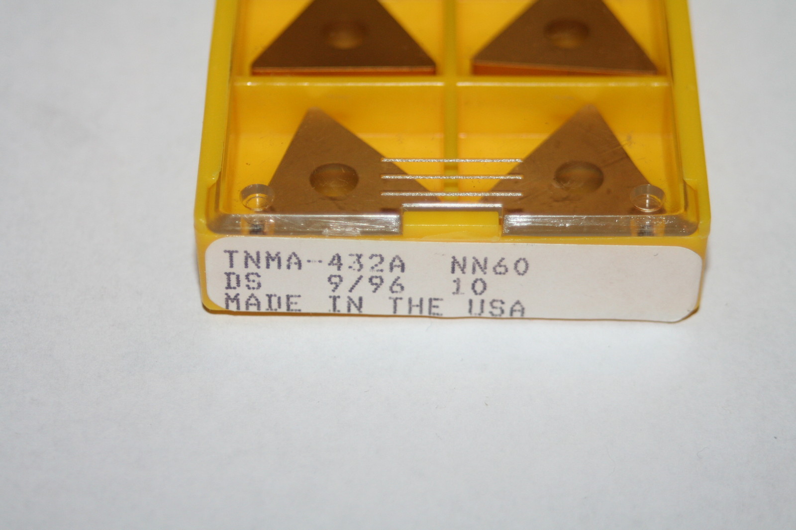 (Lot of 10) CNC MILLING TNMA-432A TiN COATED CARBIDE INSERTS, GRADE: NN60 * NEW