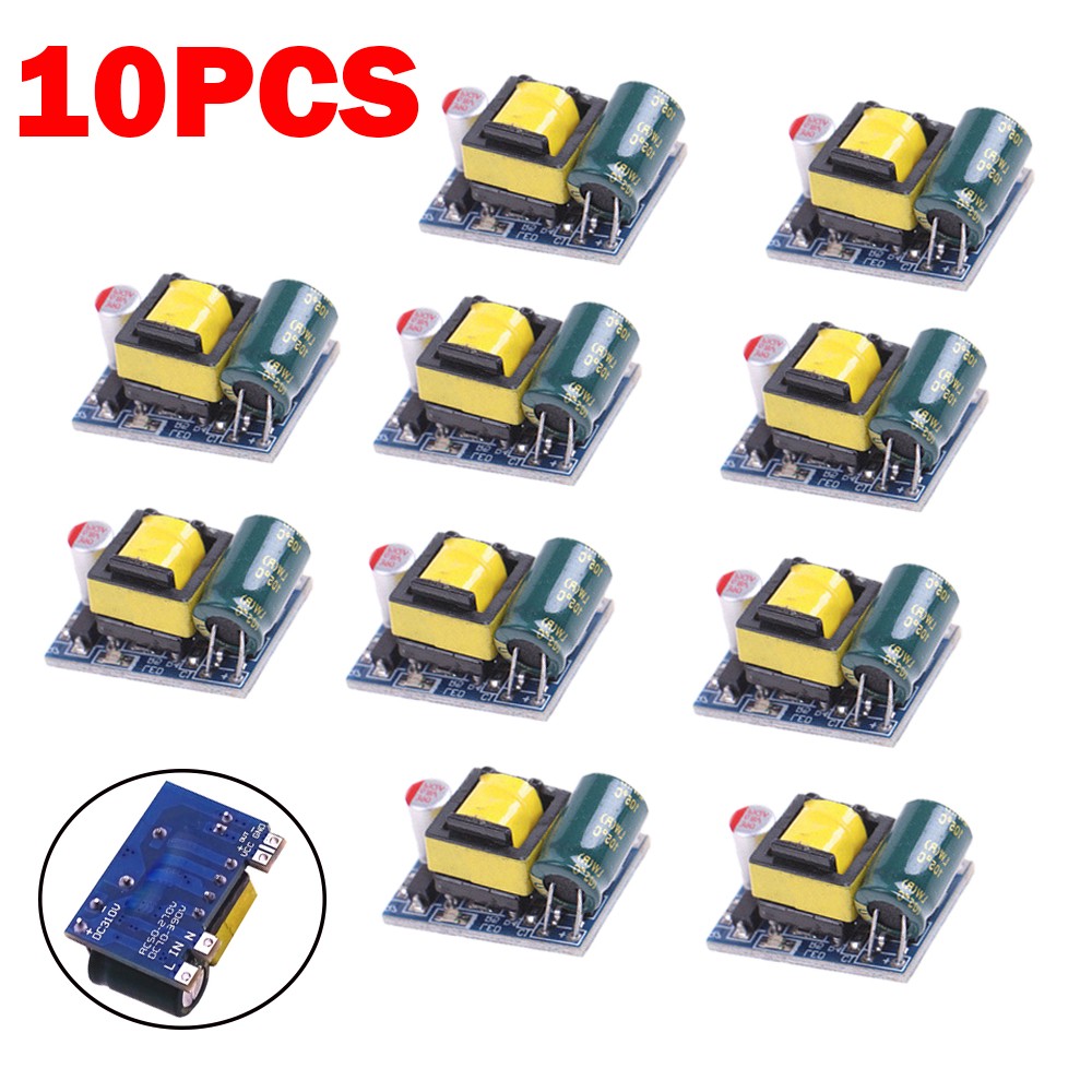 10X Mini AC-DC 110V 120V 220V 230V To 5V Converter Board Module Power Supply