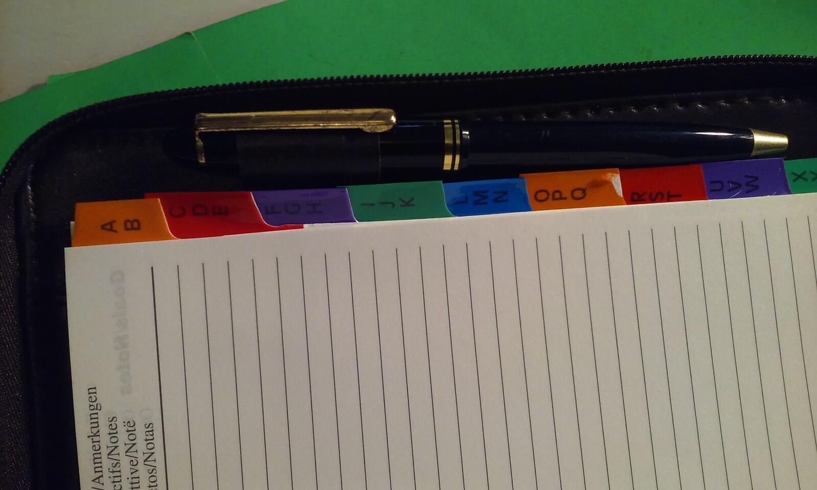 Fansquare Business Agenda Business Planner Organizer Purse-Like many Sections
