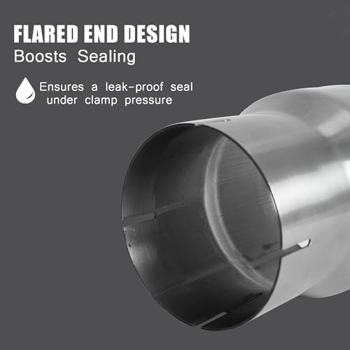 4 Inch Exhaust Adapter, T304 Stainless Steel Exhaust Coupler (SS Tubo),Pipe Hitc