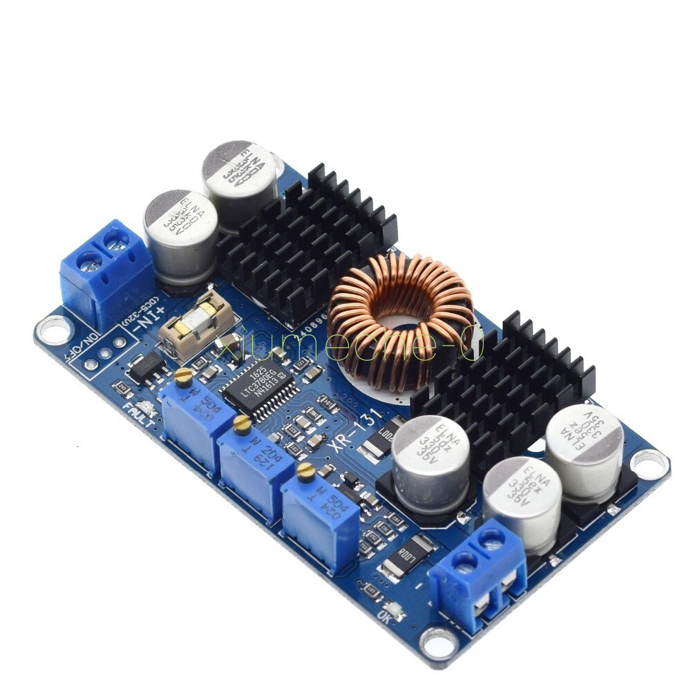 DC 5V-32V to 1V-30V 10A LTC3780 Automatic Step Up Down Regulator Charging Module