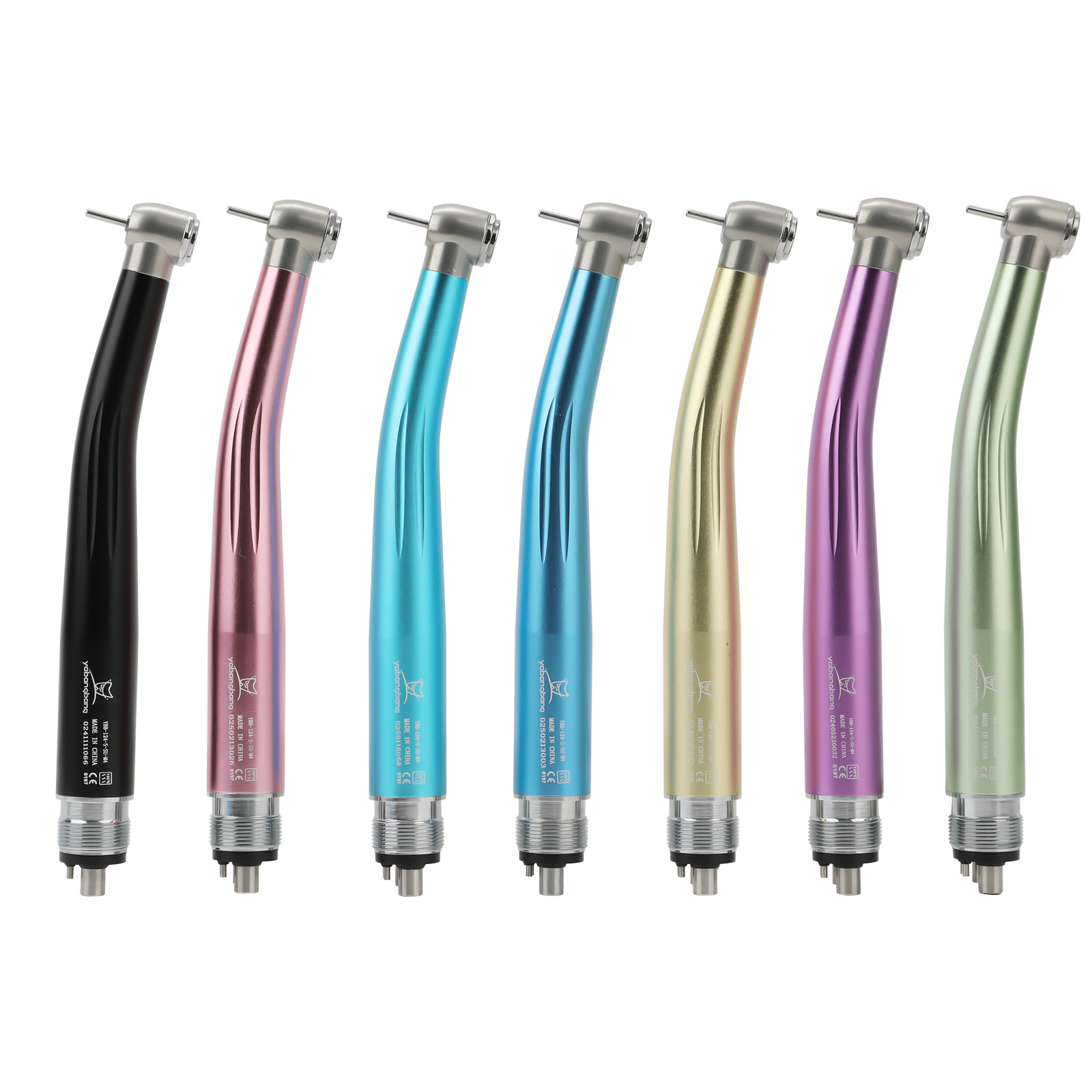 NSK Style Dental High Speed Handpiece Colorful Turbine 2/4 Holes 7 Colors Rotor