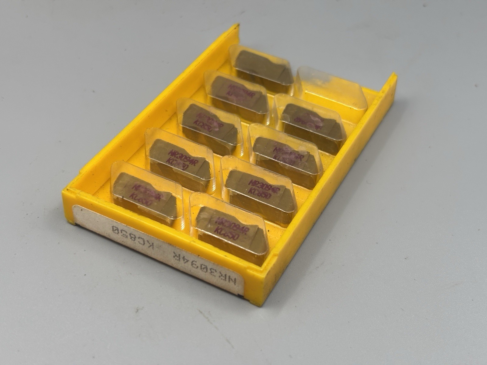 Kennametal NR3094R KC850 Top Notch Carbide Grooving Inserts .188 Full Rad (9pcs)