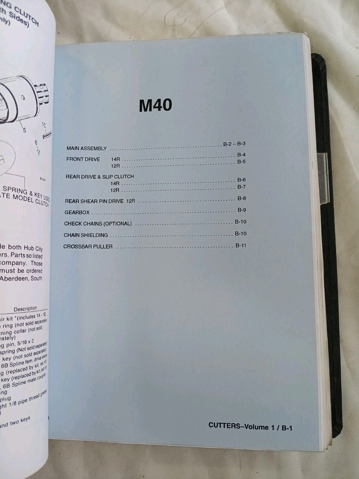 Woods Parts Manual Binder Rotary Cutters Mowers Misc. Equipment