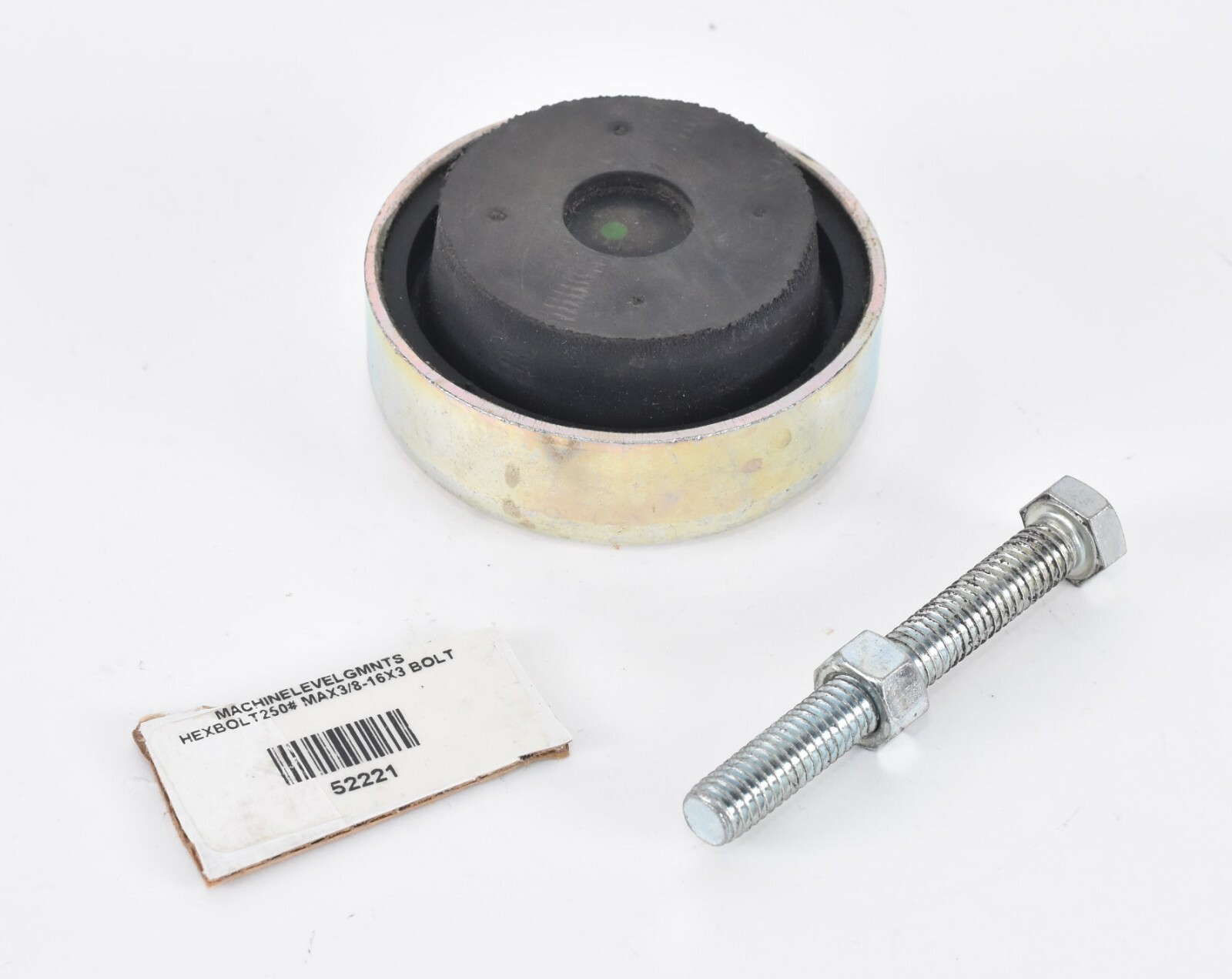 Tech Products 52221 Machine Leveling Mount Rubber Feet 3/8-16×3 Hex Bolt C7