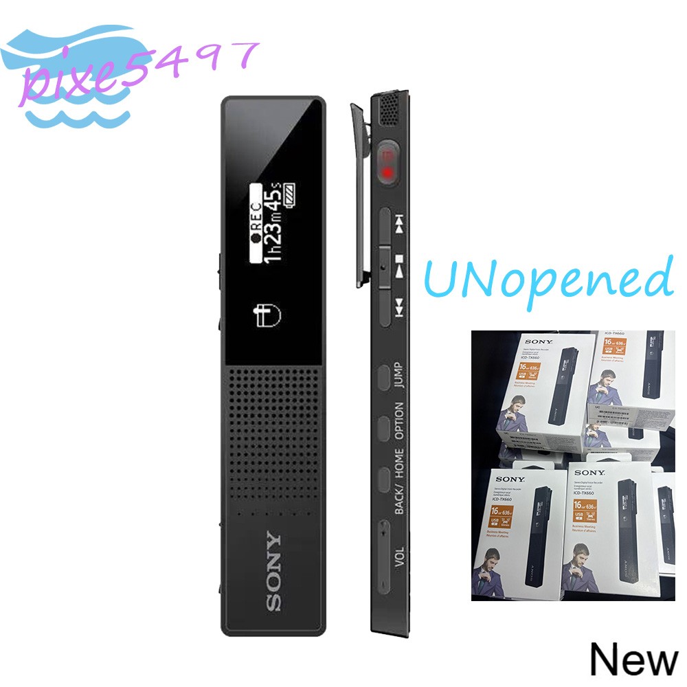 Sony ICDSony ICD-TX660 16GB Ultra-Slim Digital Voice Recorder – USB-C NEW！
