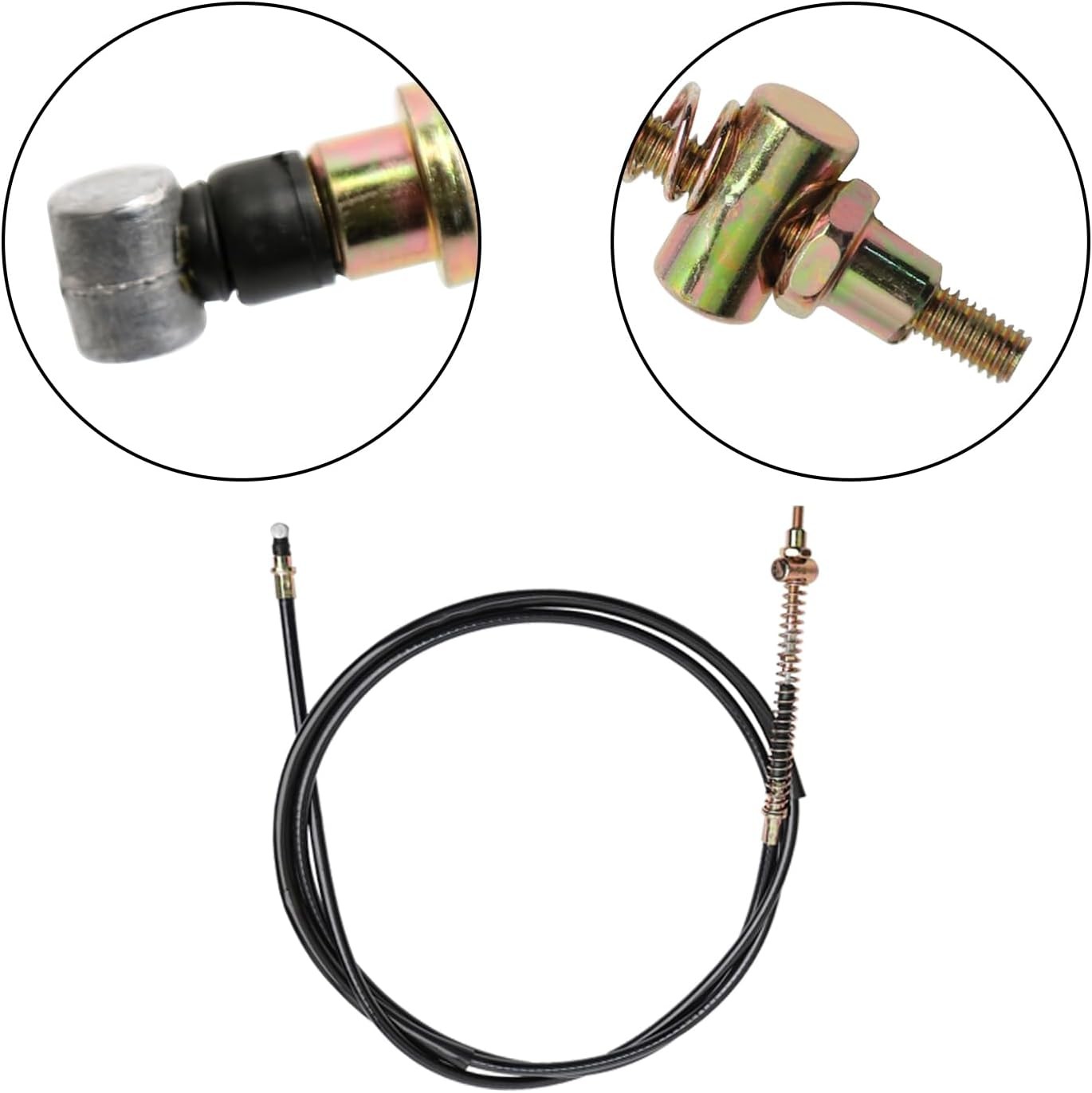 High-Carbon Steel Motorcycle Rear Brake Cables 215mm/84.6″ Fit for Size: 215mm