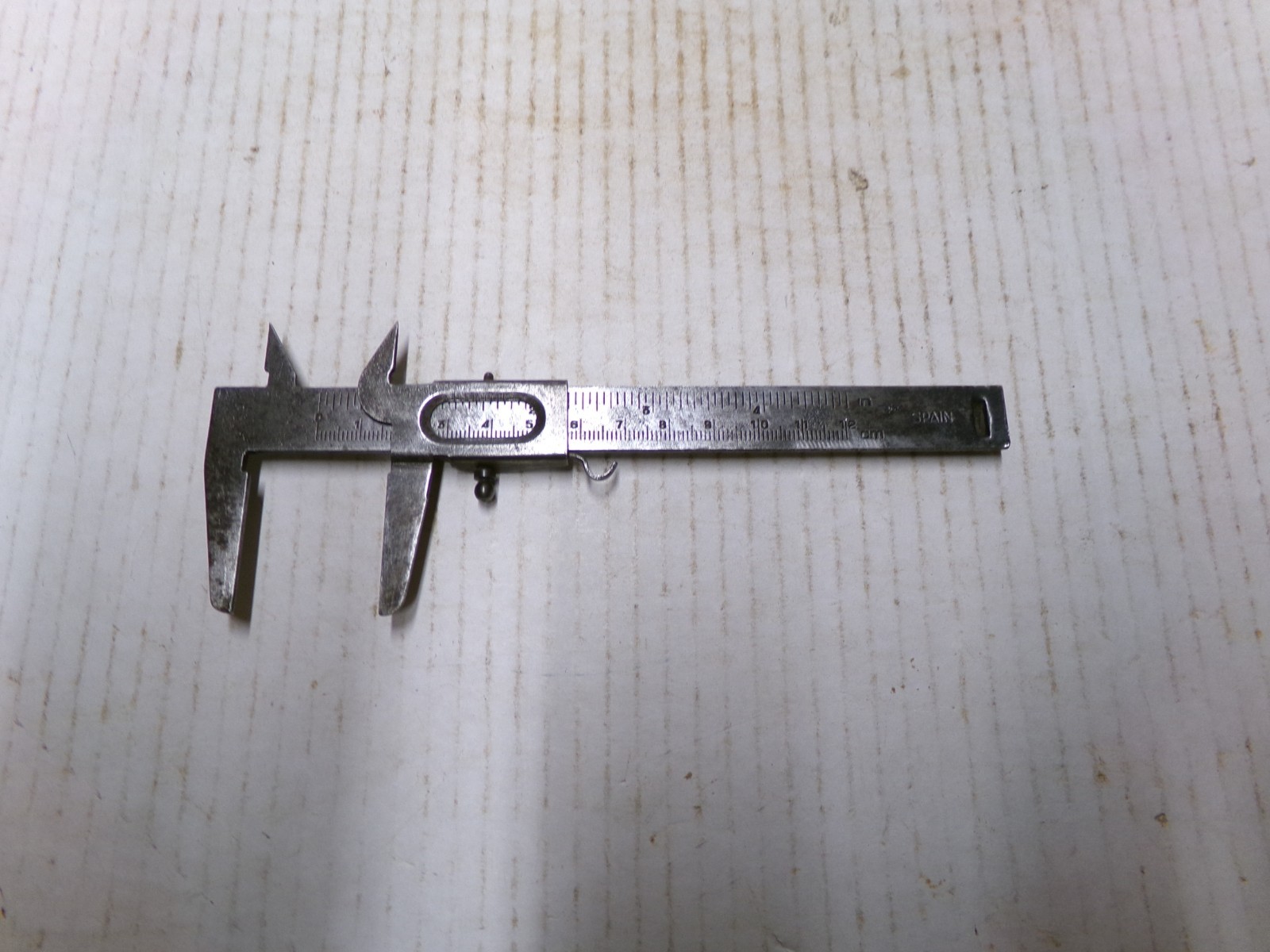 Vernier Caliper Machinist Tool 0-12cm Made In Spain Vintage Tool