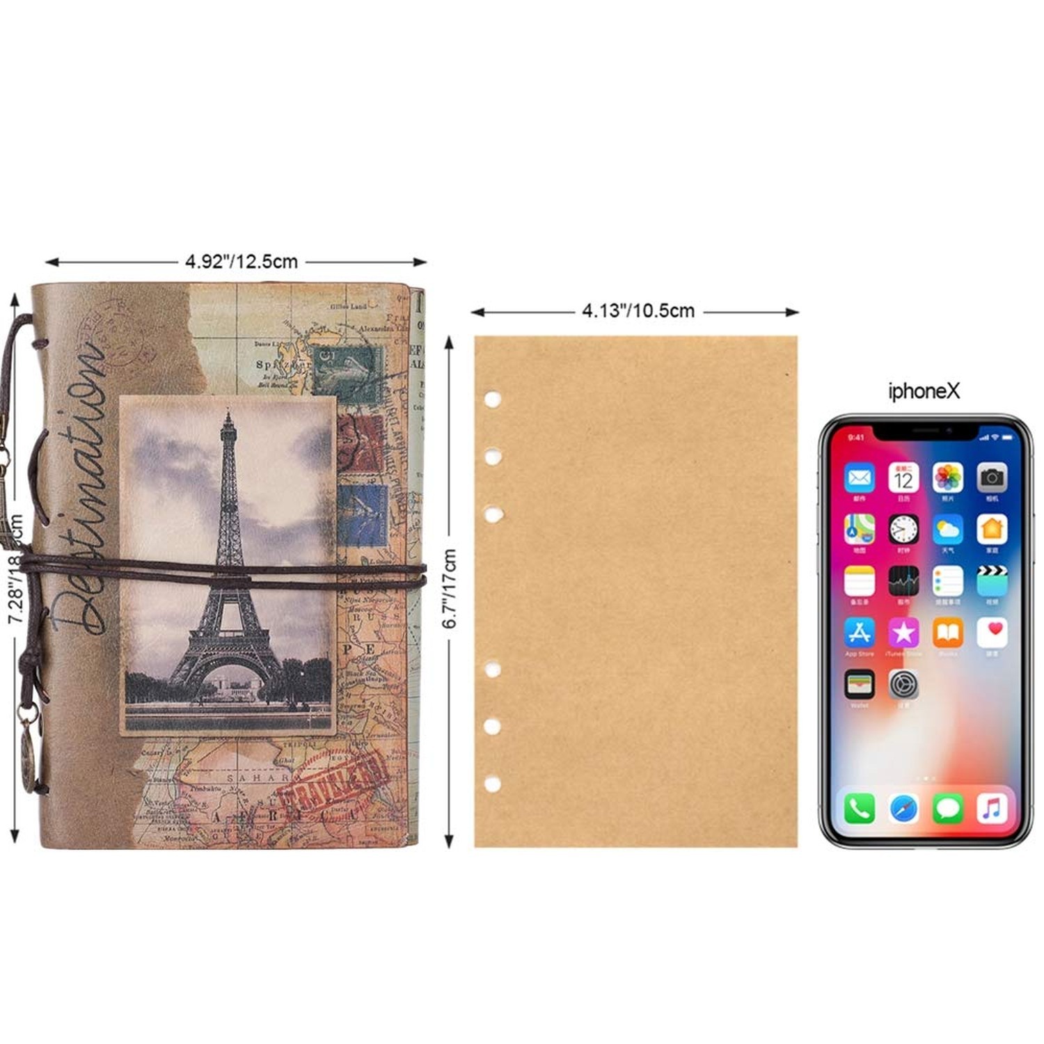 Leather Writing Journal Notebook, MALEDEN Vintage Traveler Notebook Sketchboo…