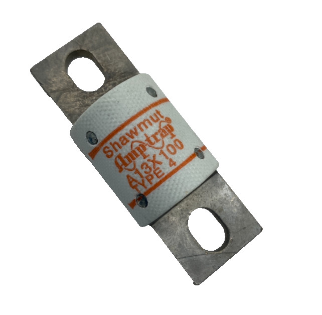 FERRAZ SHAWMUT A13X100 TYPE 4 AMP-TRAP FUSE 100 AMPS 130 VAC FORM 101 FUSE🎯