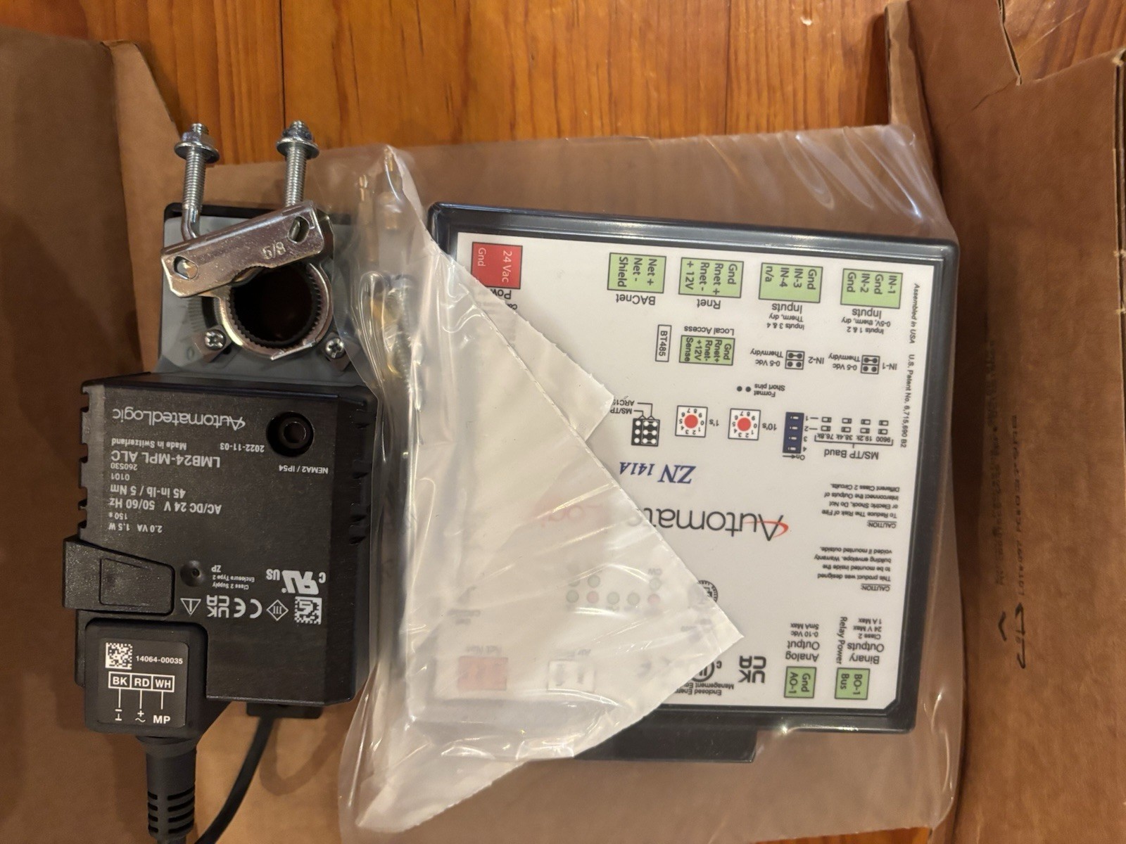 Automated Logic Zn141A Zone Controller and Belimo Actuator New In Box