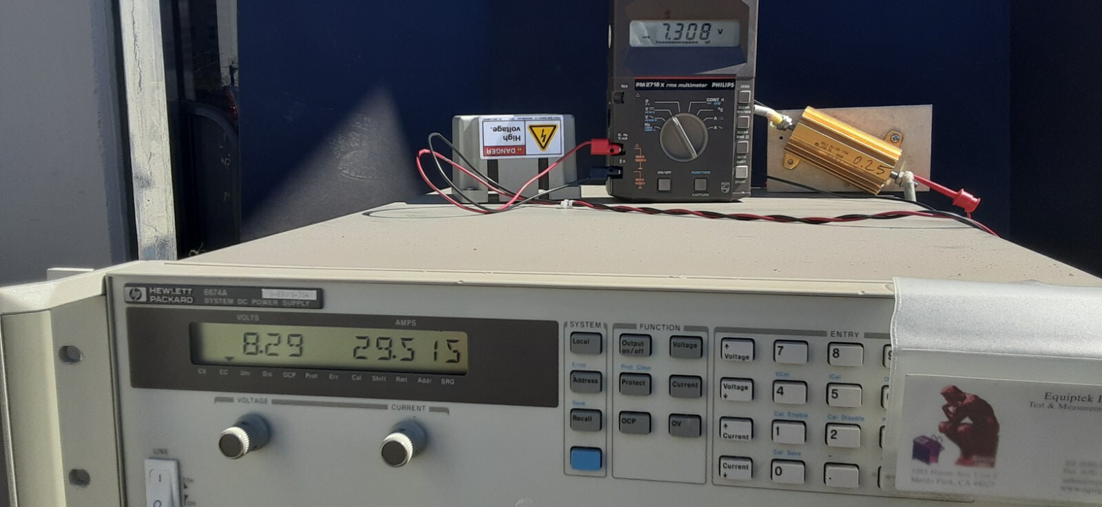 System Power Supply 0 to 80V 30A 2400W EXCELLENT! Programmable HP 6674A opt. J05