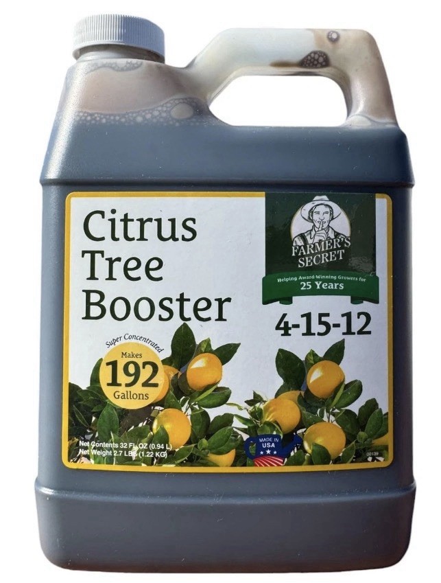 Citrus Tree Booster Fertilizer (32oz) – Super Concentrated 100% ORGANIC NON GMO