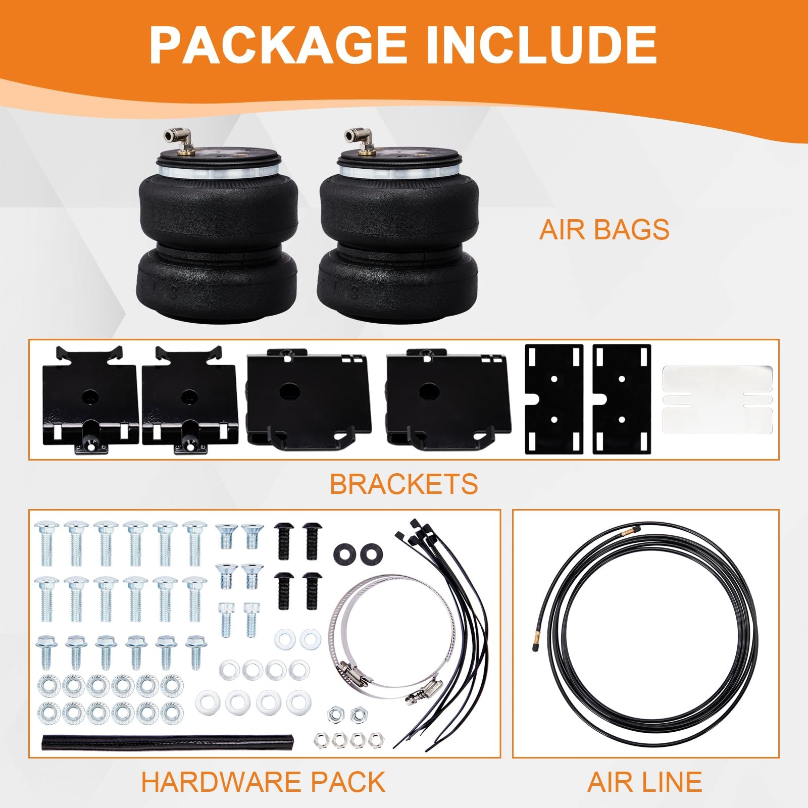 Rear Airbag Suspension Kit for RAM 1500 Classic 2019-2023 5000Lbs 2286