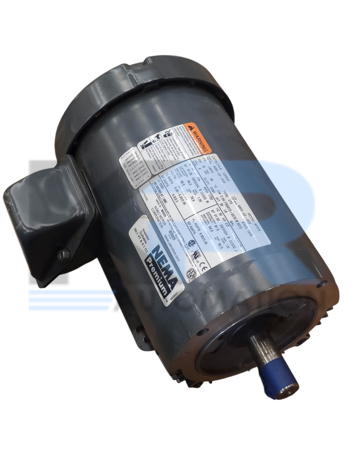 NEW US Motors U2P2DC Nema Premium 460V 2HP 145TC 1750RPM TEFC