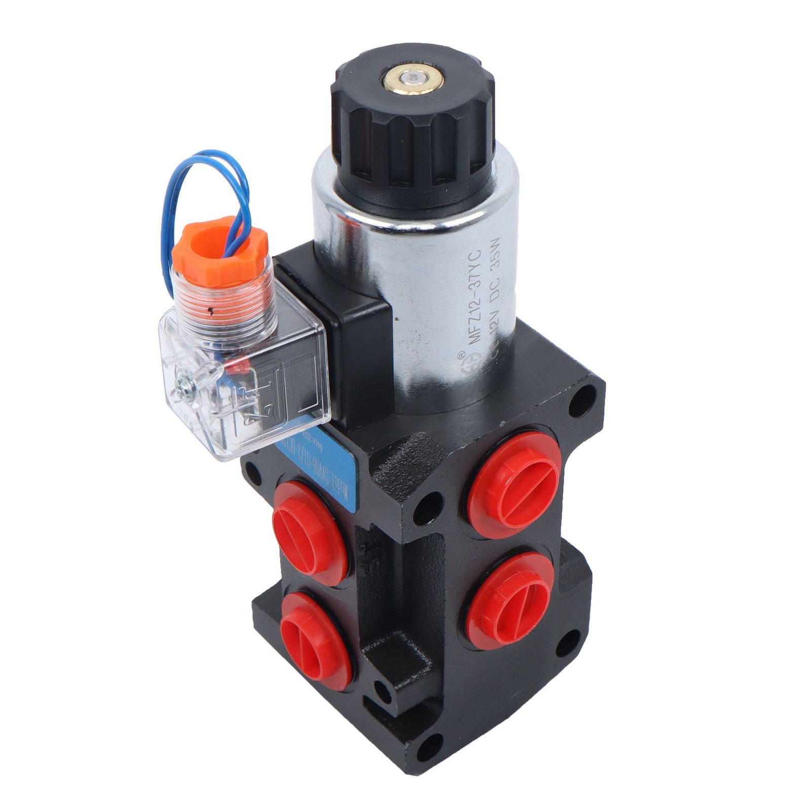 #10 SAE 6 Port 12V DC Hydraulic Solenoid Selector Diverter Valve 3Plug 13 GPM