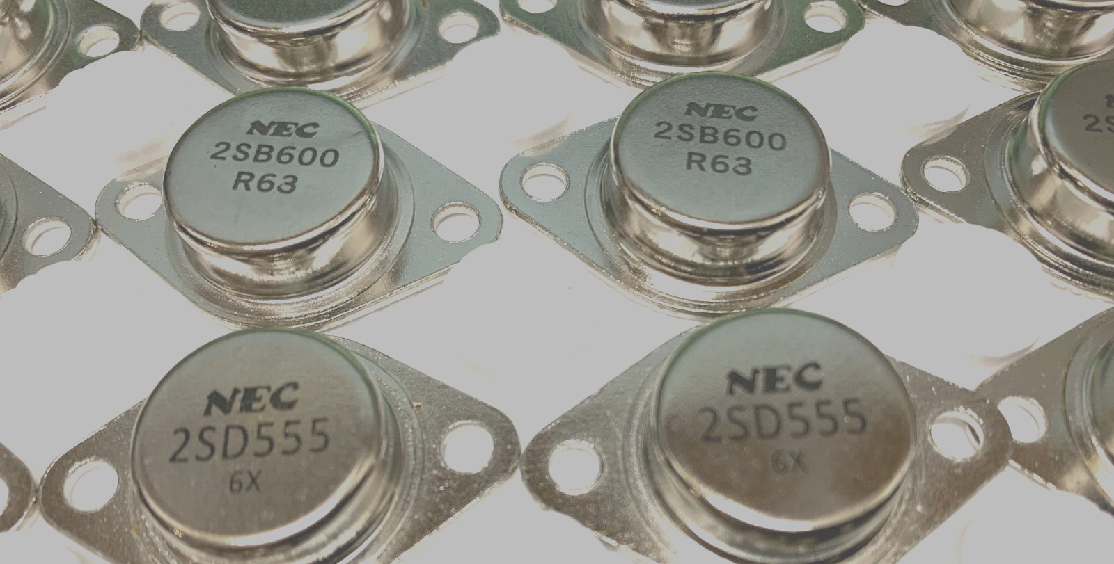 5 Pair | 2SB600 + 2SD555 200V 15A 200W 4MHz TO-3 New Original NEC