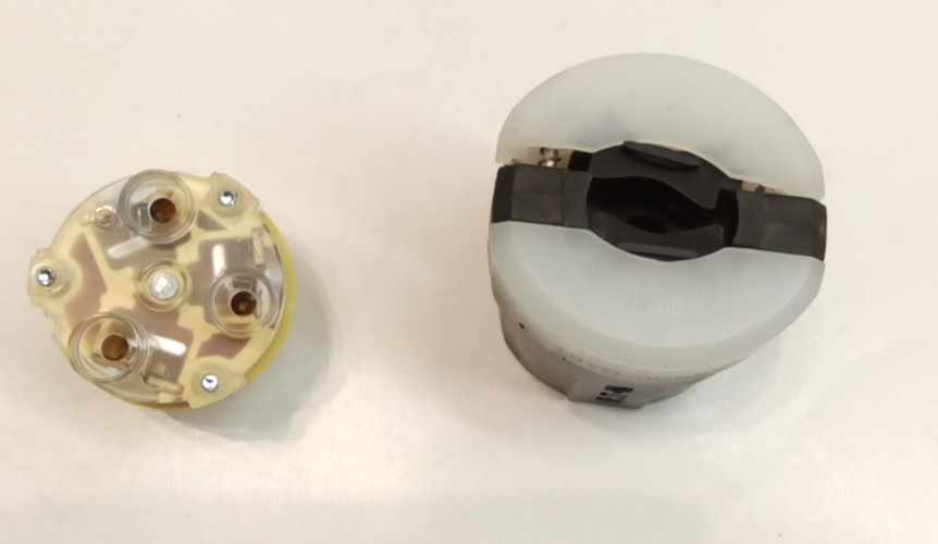 Eaton AHCL530P Color Coded Locking Ultra Grip Plug L5-30P 30A 125VAC 2Pole 3Wire