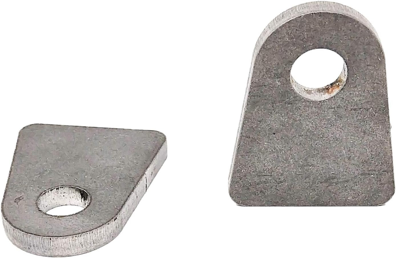 1/4 Inch Universal Shock Mount Tabs Weld On Pair with 1/2 Inch Bolt Hole