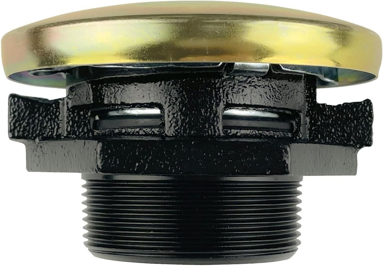Transfer Tank Vented Cap with Threaded Neck, Vented Fuel Tank Cap with 2 In Base