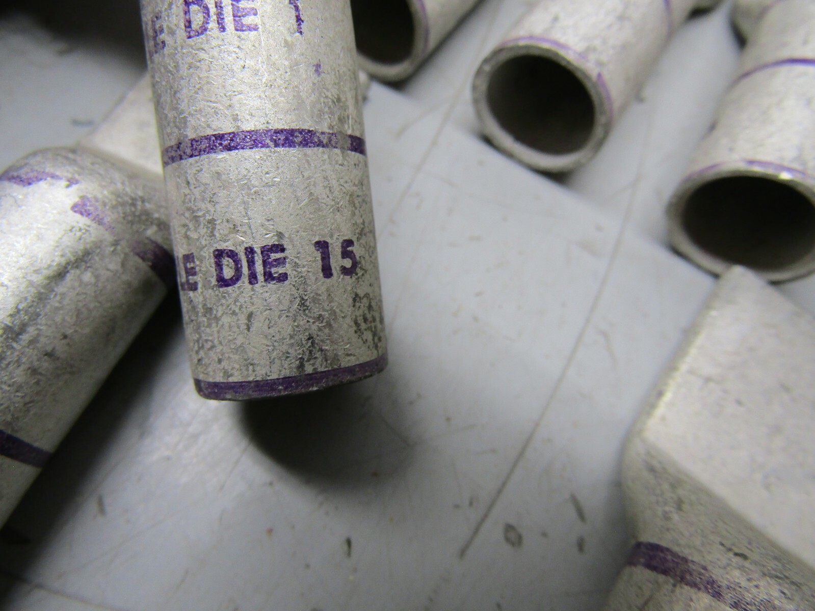 Burndy Purple Die 15 N200-4/0 STR YA Lot of 7!
