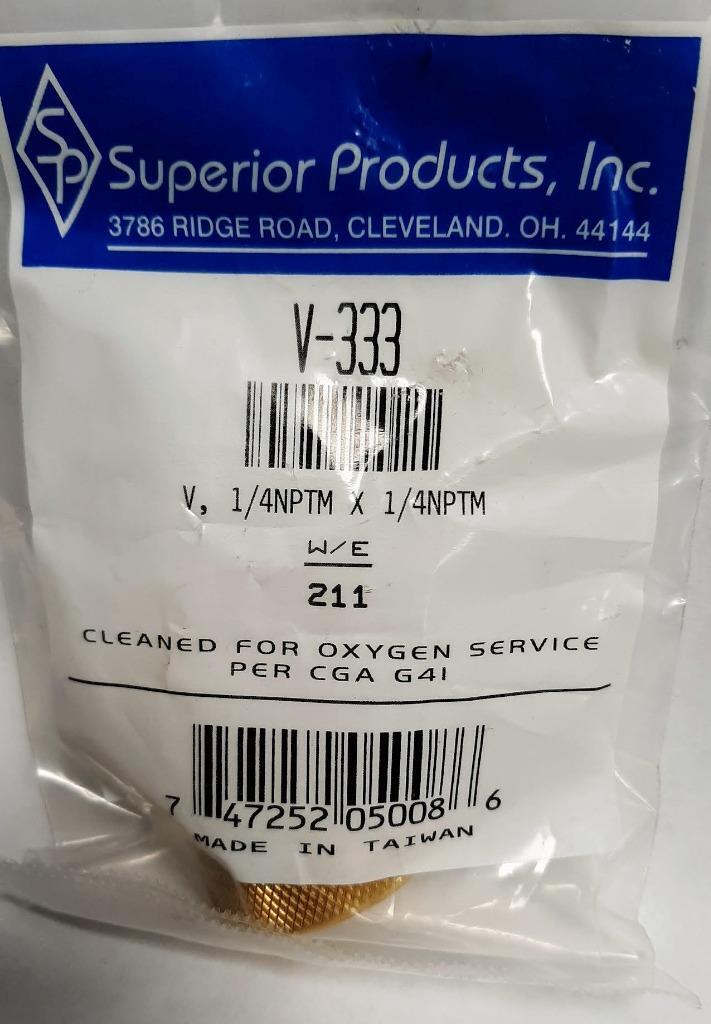 V-333 3000 PSI Brass Seat Shut-Off Valve 1/4 NPTM X1/4 NPTM USA SELLER