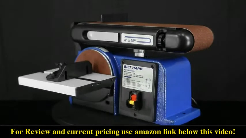 Bilt Hard Belt Disc Sander, 4 in. x 36 in. Belt & 6 in. Disc Sander Cast Iron