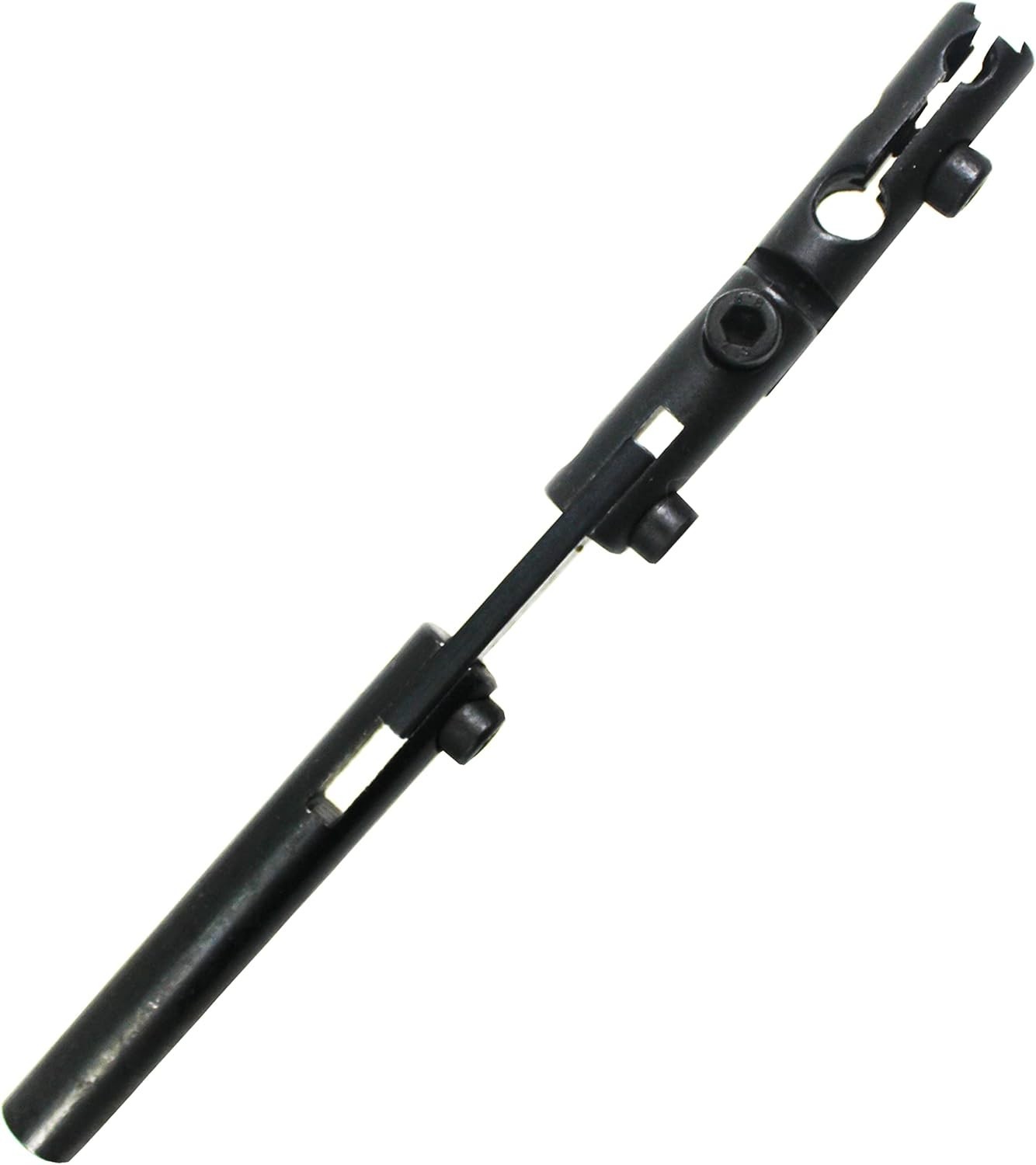 Precision Adjustable Arm Dial Indicator Holder with 3 Pivot Joints – Black Iron